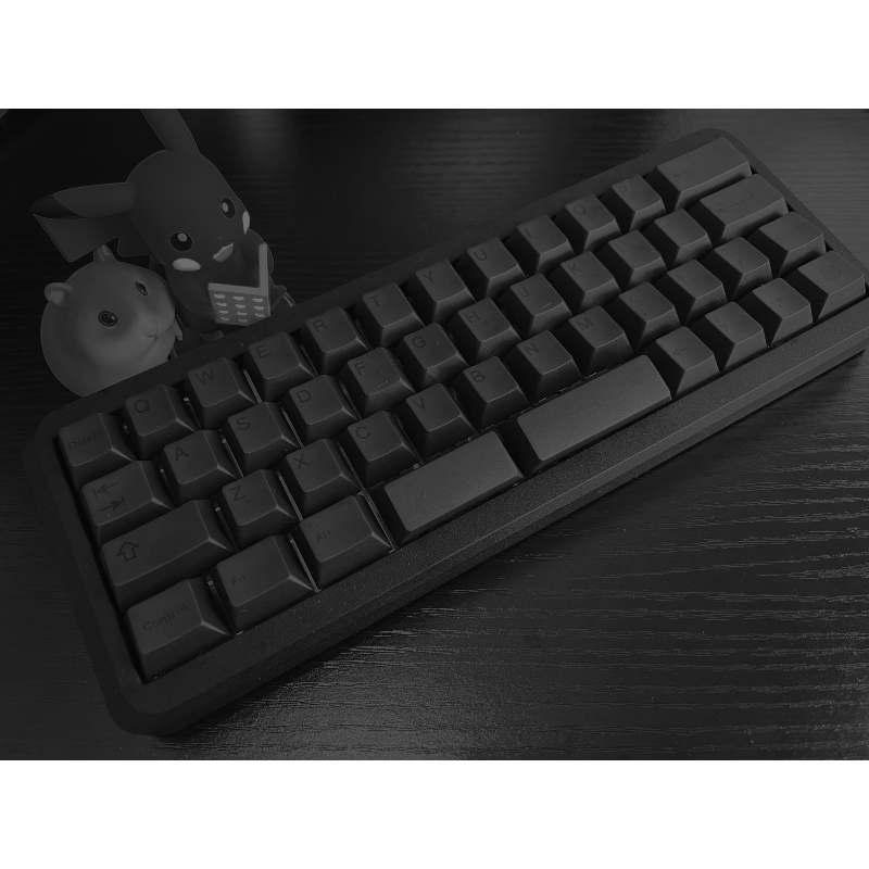 Keyboard Gaming Black - GEEKARK BOB Tastenkappen-Set, individuelles schwarzes Thema,