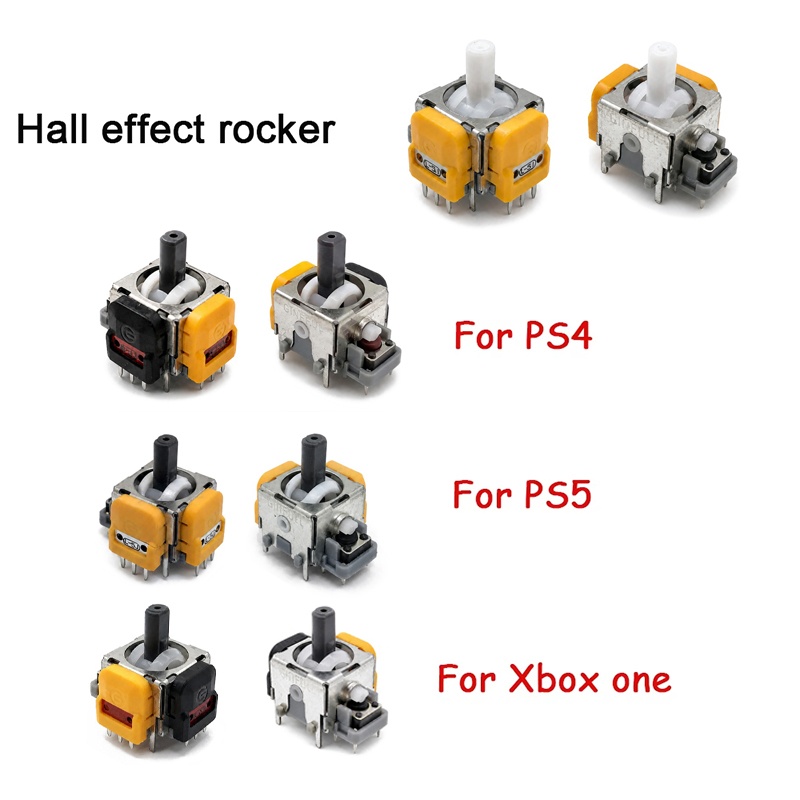 Gaming Keyboard Hall Effect - 2-10 Stück Hall-Effekt-Joystick-Potentiometer-Modul für PS5/PS4/Xbox One/Switch