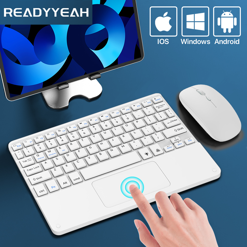 Gaming Keyboard Wireless - Touchpad Drahtlose Tastatur und Maus Bluetooth
