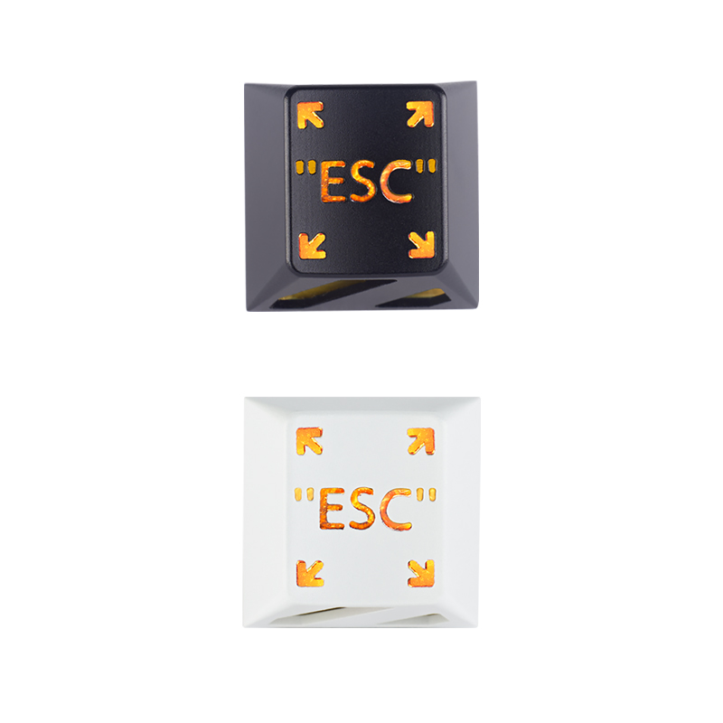 Keyboard Gaming Black - Holyoops ESC R1 Artisan Keycap CNC