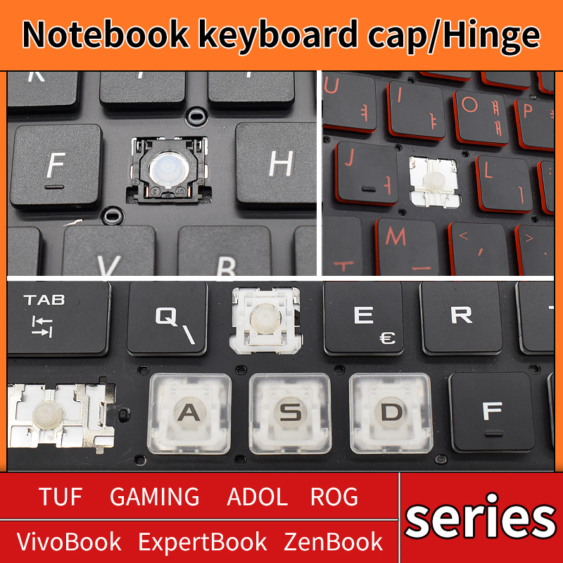 Gaming Keyboard Hp - Ersatz-Tastenkappe, Tastenkappe, Gummi-Scheren-Clip-Scharnier für ASUS TUF