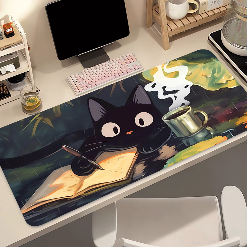 Keyboard Gaming Black - Kawaii Black Cat Silikon Soft Gaming
