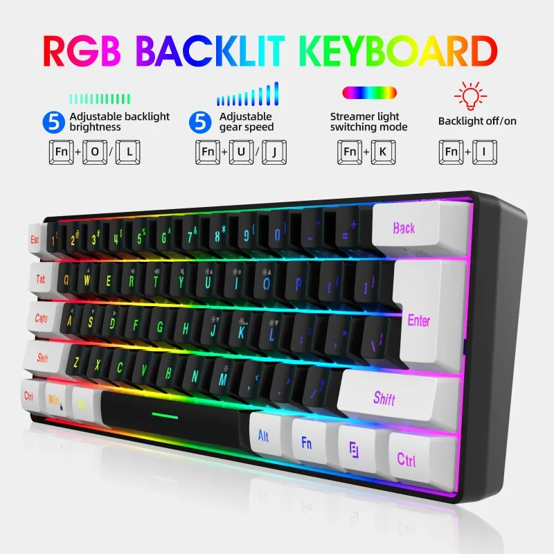 Tastatur und Maus 60% Computer – Gaming Keyboard And Mouse Combo Wireless Bewertung und Preis
