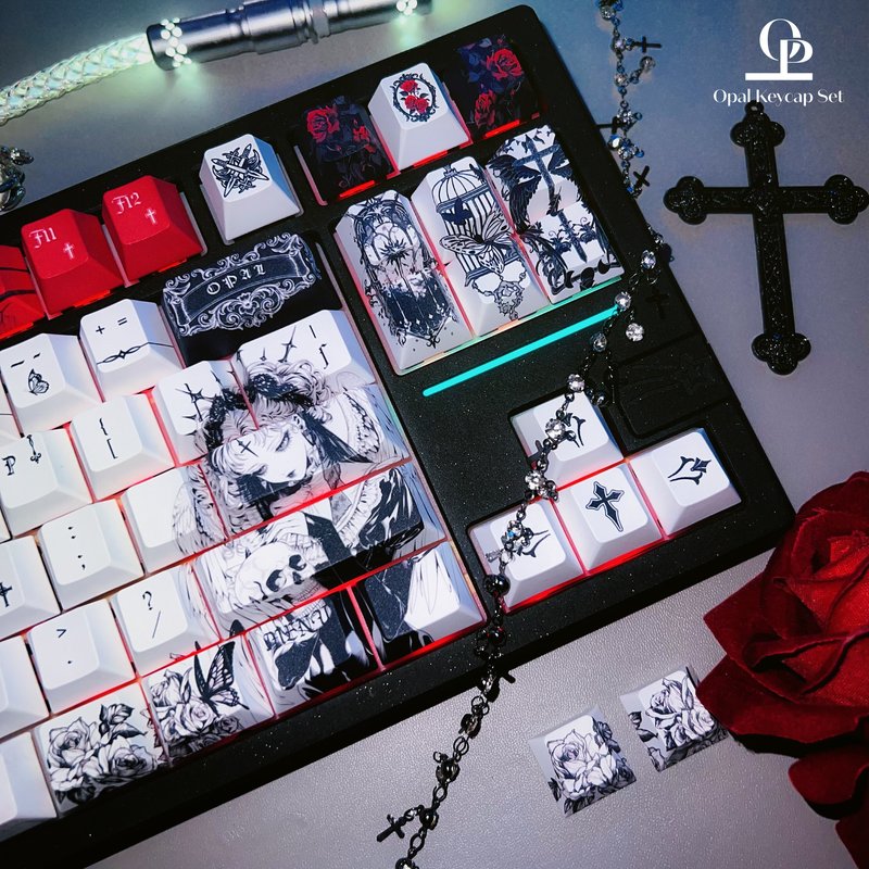 Schwarz-weißes Themen-Tastenka – Keyboard Gaming Black Bewertung und Preis