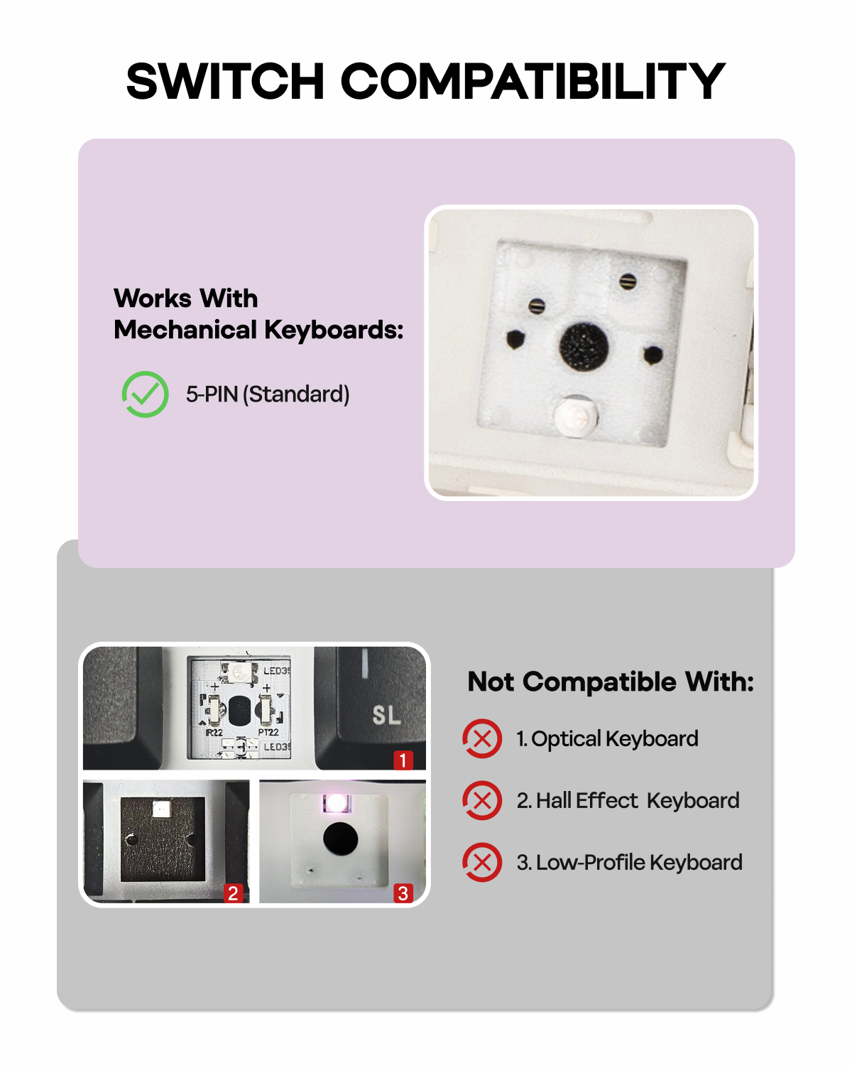 100 Stück EPOMAKER Lilac Silen – Mechanical Switch Tester Bewertung und Preis