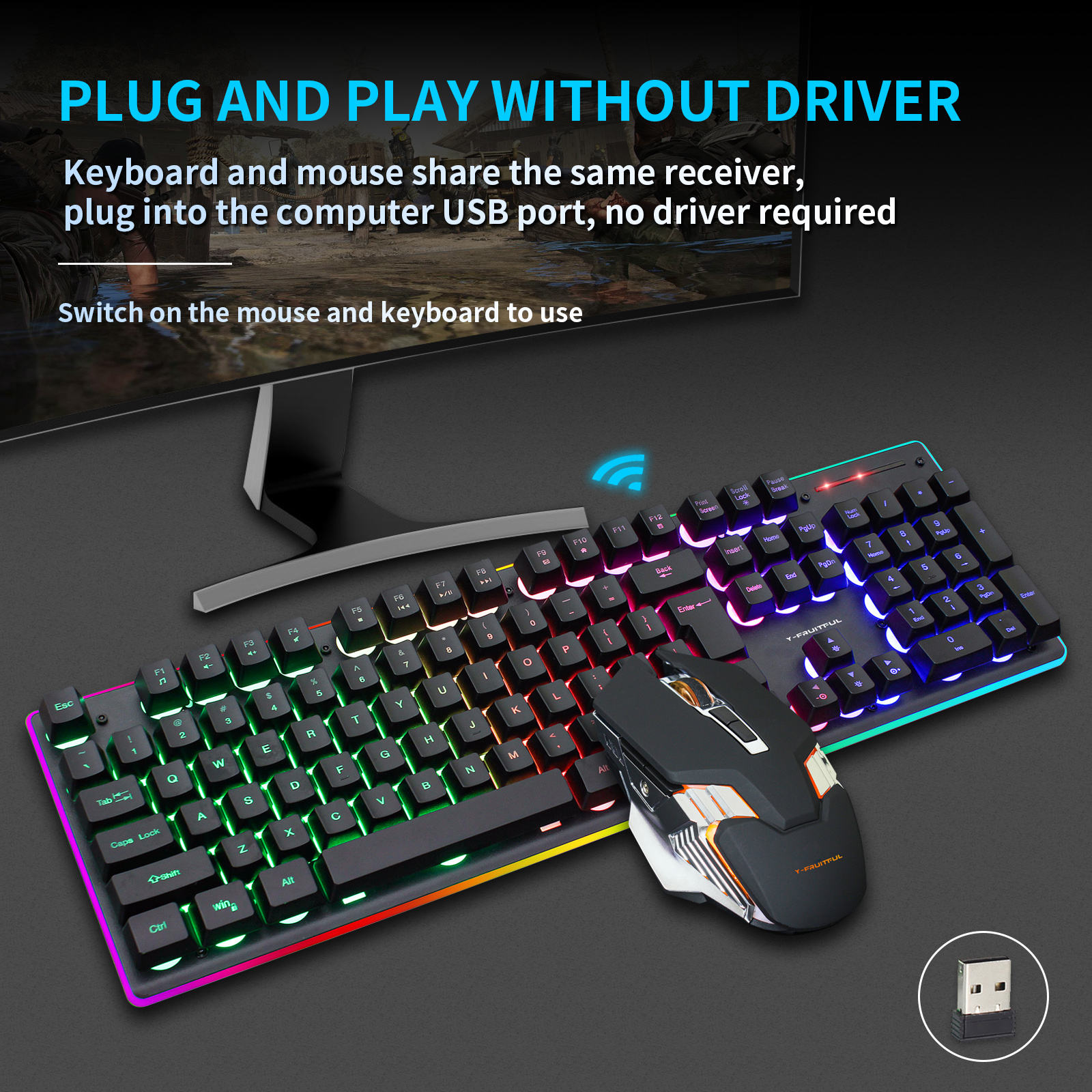 104 Tasten RGB-Computer, kabel – Gaming Keyboard And Mouse Combo Wireless Bewertung und Preis