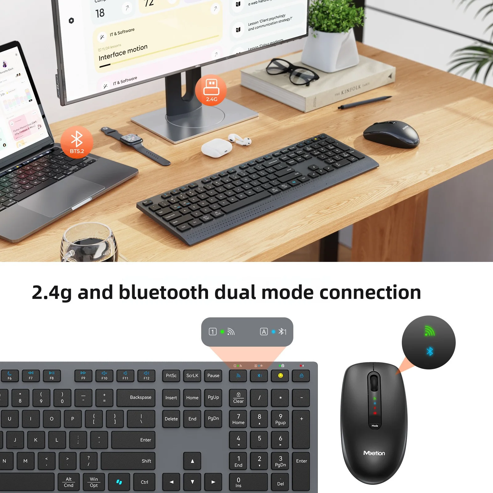 2,4 G Bluetooth Dual-Mode Wire – Gaming Keyboard And Mouse Combo Wireless Bewertung und Preis