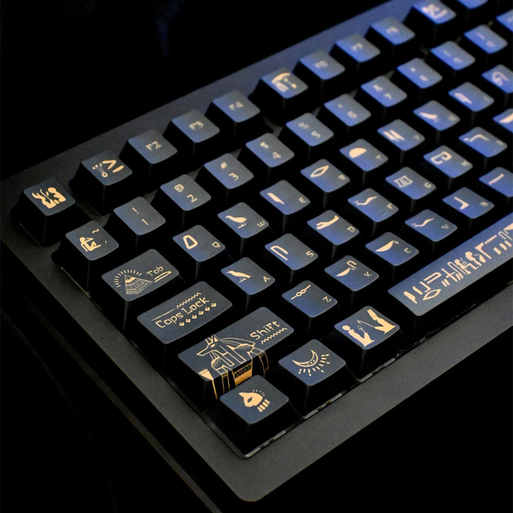 142 Tasten Pharao Keycap pbt M – Keyboard Gaming Black Bewertung und Preis