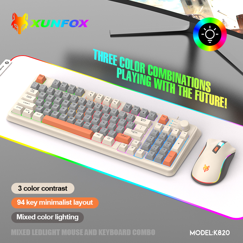K820 USB Wired Spiel Tastatur  – Gaming Keyboard And Mouse Combo Wireless Bewertung und Preis