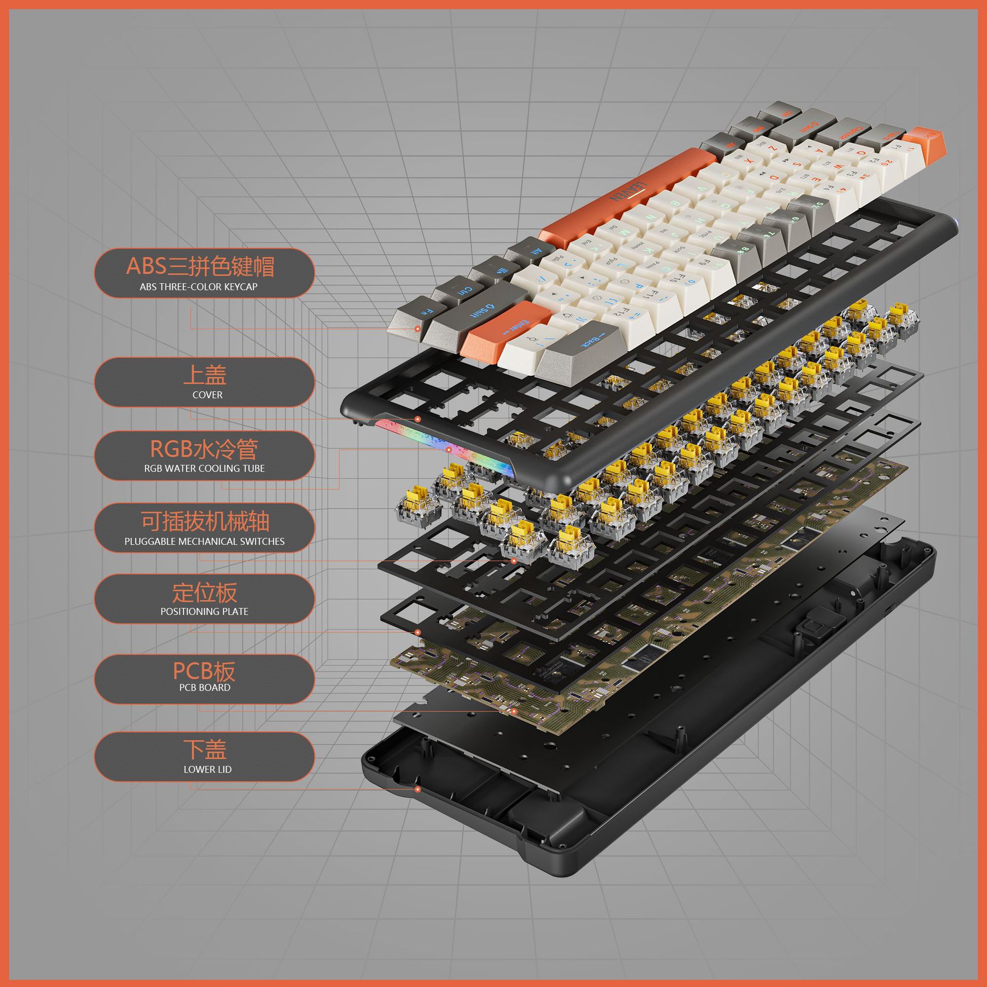 Hot-Swap-Tastatur mit 60 % Lay – Gaming Keyboard Wireless Bewertung und Preis